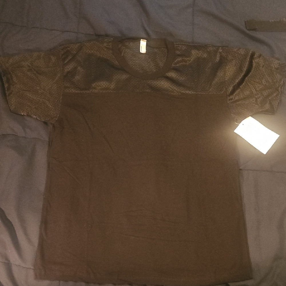 Men's Black Mesh T-Shirt